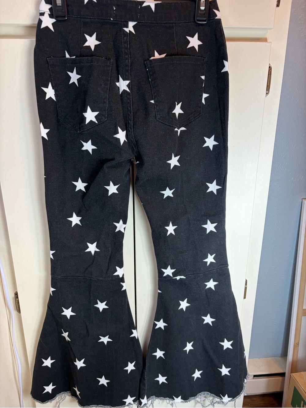 Altar’d State Black Star Print Flared Jeans - Picture 2 of 6